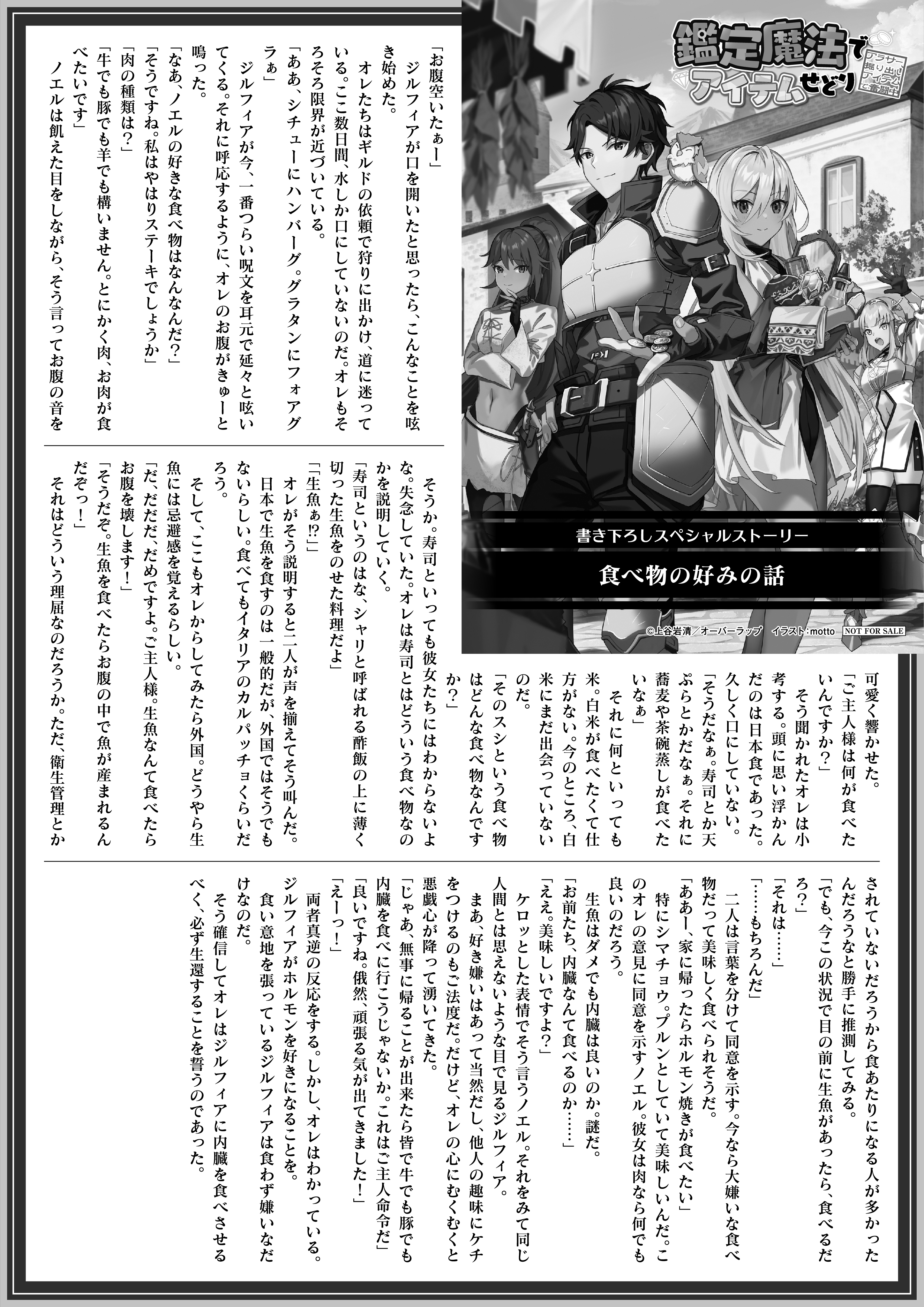 【ノベルス】「鑑定魔法でアイテムせどり 2　～アラサー、掘り出しアイテムで奮闘中～」B5SSペーパー